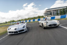 Goodwood Festival of Speed with two Mercedes-Benz on the tracke