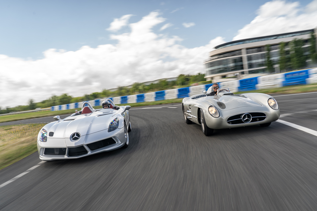 Goodwood Festival of Speed with two Mercedes-Benz on the tracke