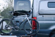 rockymounts bike rack on van