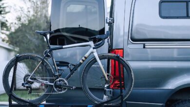 rockymounts bike rack on van