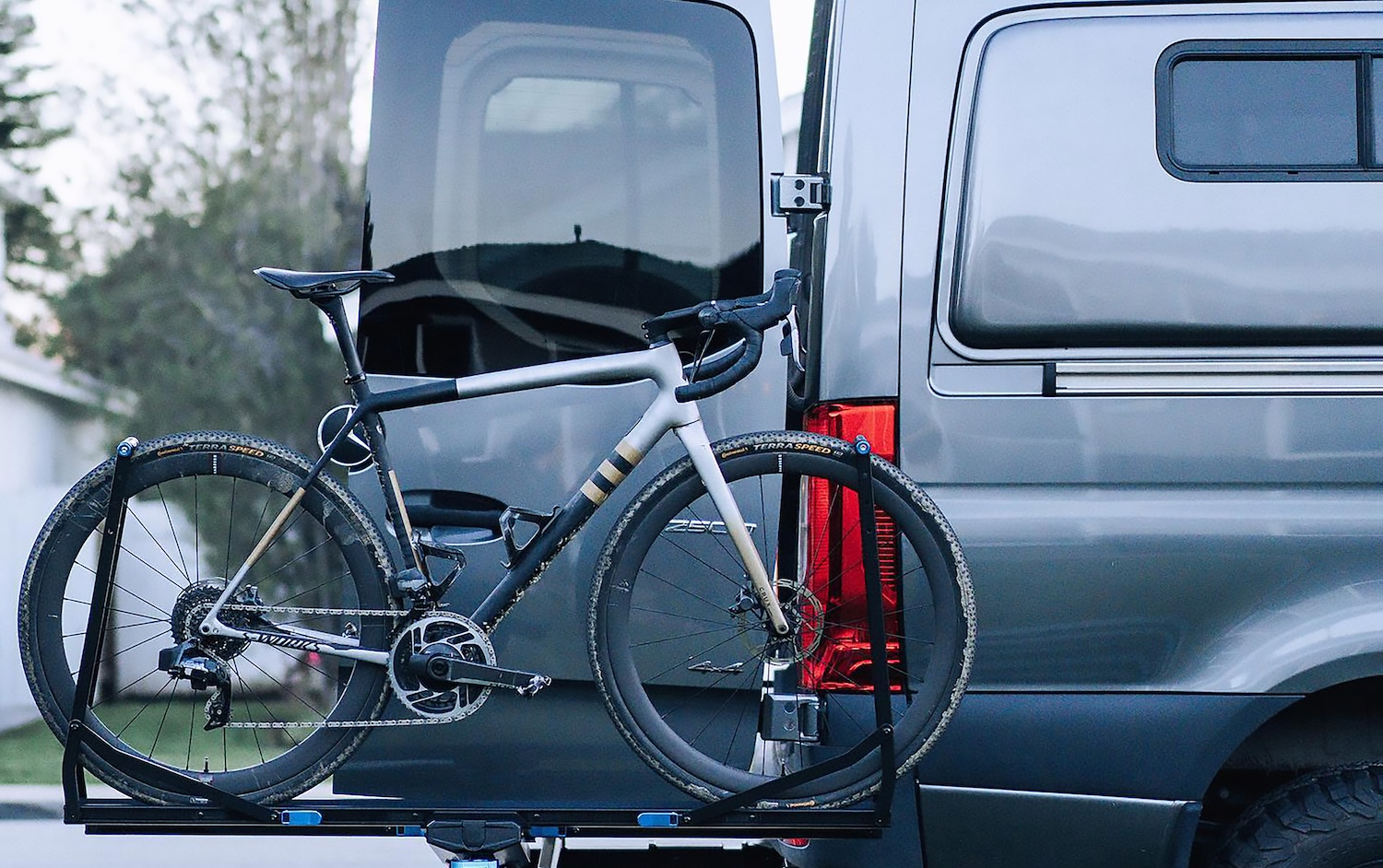 rockymounts bike rack on van