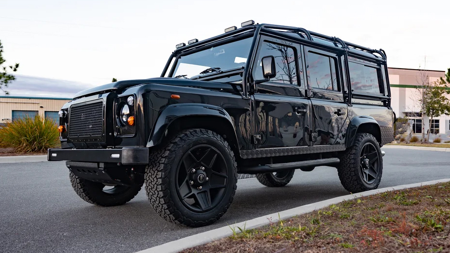 A 1996 Vintage Land Rover Defender 110