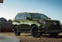 2022 Lexus GX parked in front of building