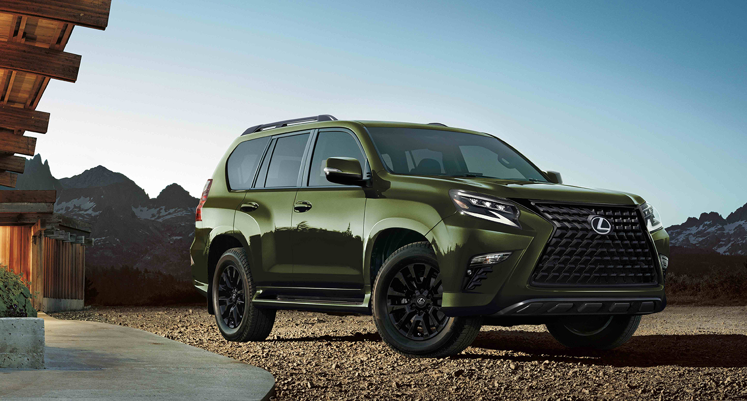 2022 Lexus GX parked in front of building