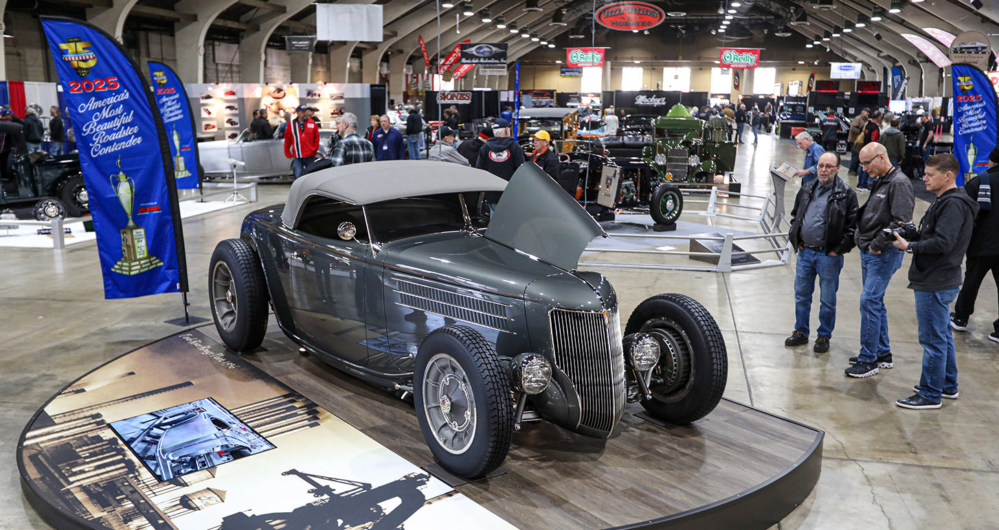 1936 Ford Roadster on display at 75th Grand National Roadster Show