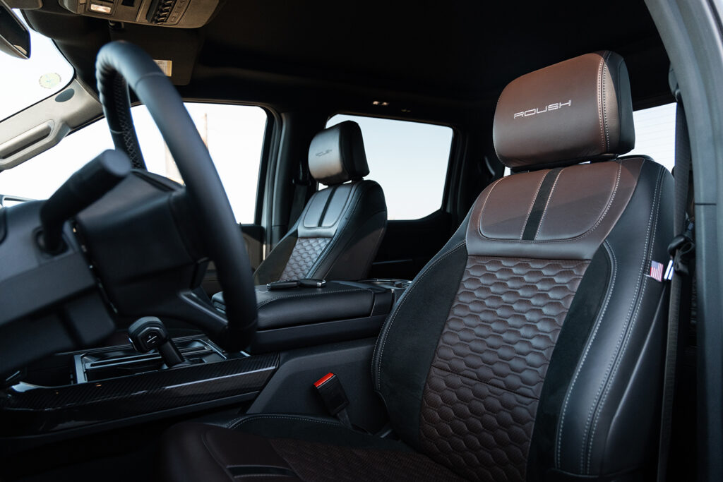 Interior of Roush Performance Ford F-150