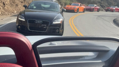 Cars driving in Rally Way event in California