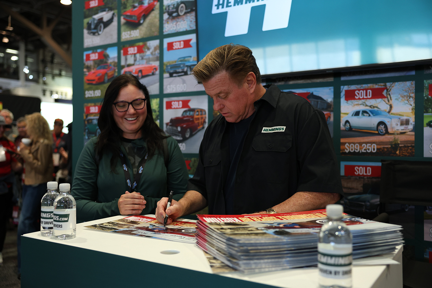 Chip Foose at Hemmings booth SEMA