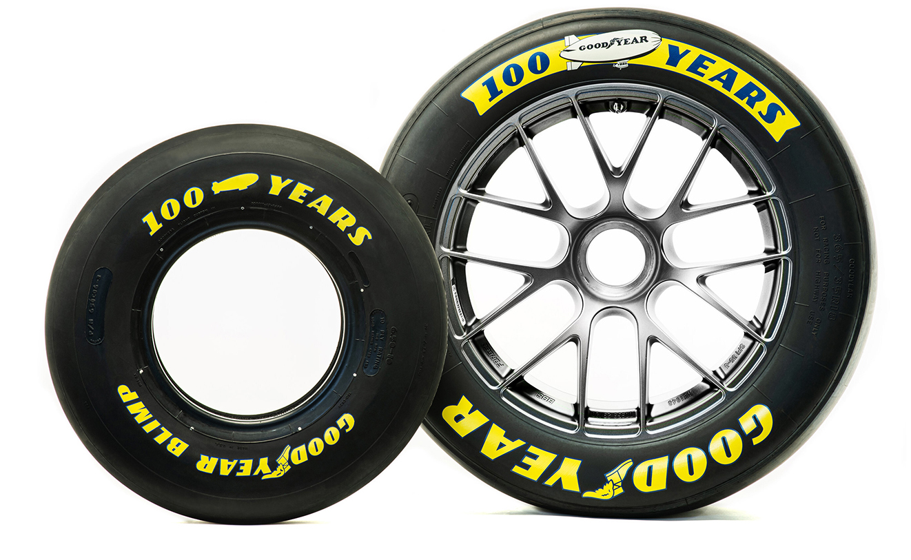 Special sidewall designs celebrating 100 years of the Goodyear Blimp