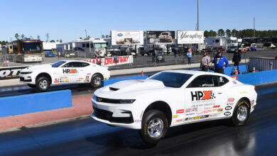 HPX Poole Adams COPO Camaros on dragstrip