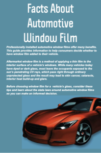 IWFA window film benefits brochure