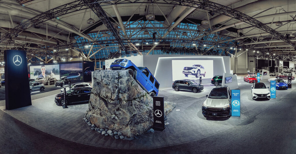 The Mercedes-Benz display at CIAS
