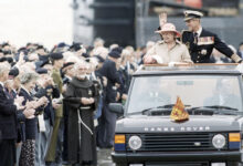 Queen Elizabeth II in Range Rover