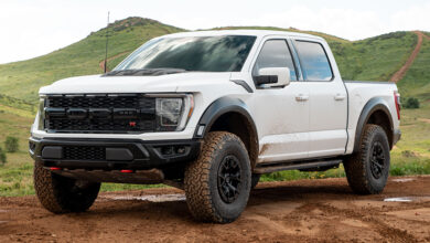 White Ford F-150 Raptor R with PRO-LIFT-KIT