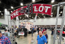 The D Lot archway at auto show