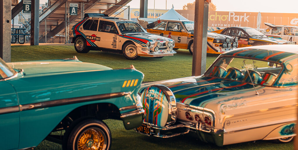 Vintage cars at Velocity Invitational