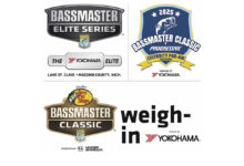 Three Bassmaster event logos, plus Yokohama Tire