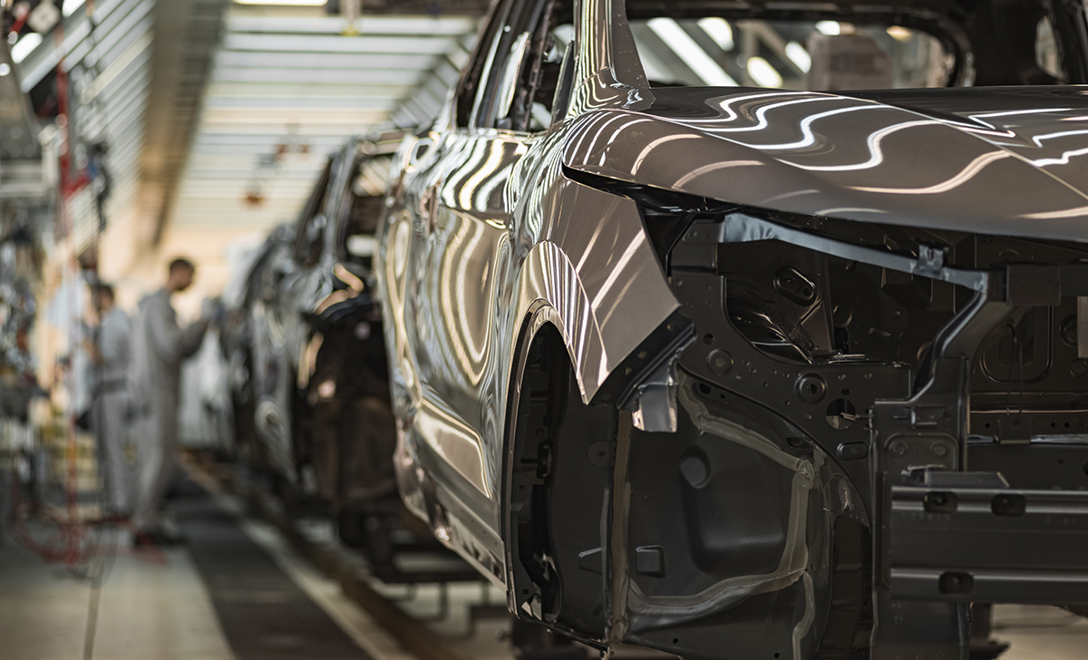 Production line of automobile plant