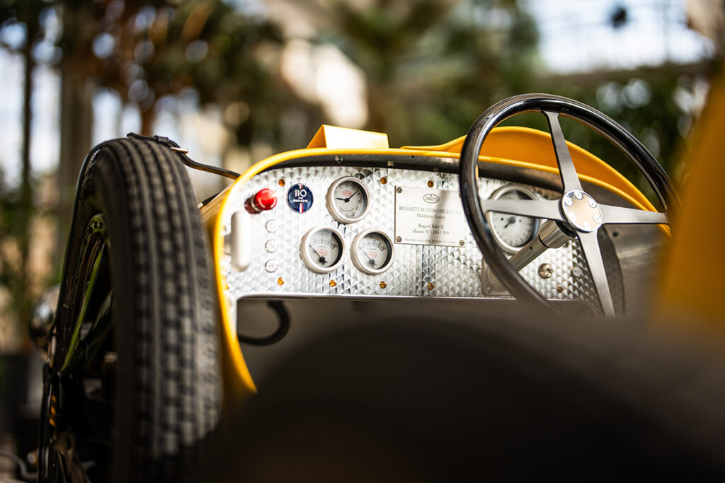 Bugatti Baby II cockpit