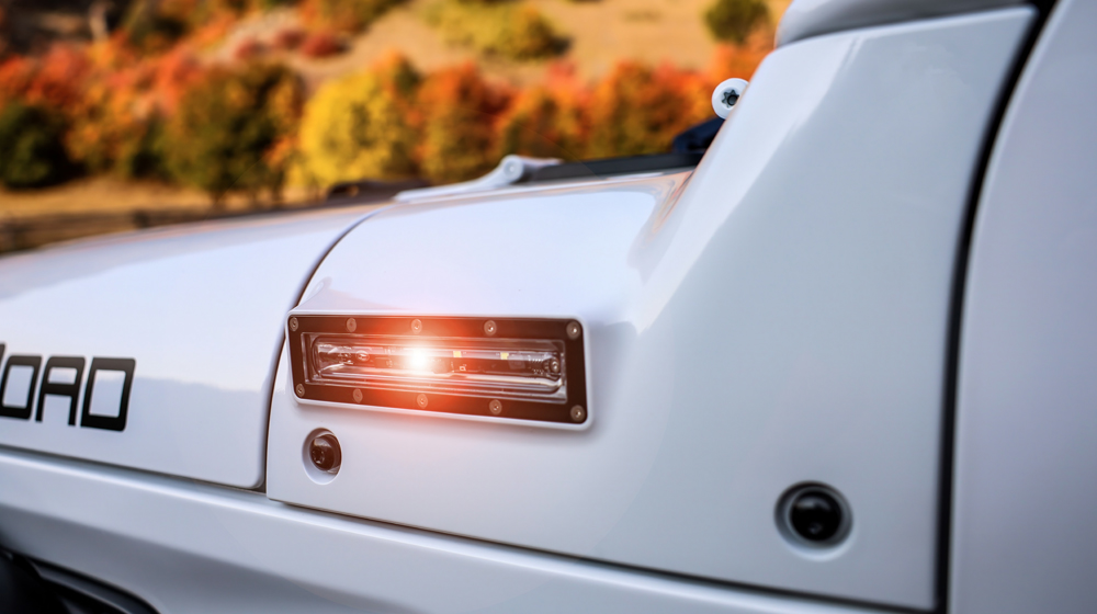 Close-up blinker Ford truck