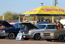 Goodguys tent with classic cars