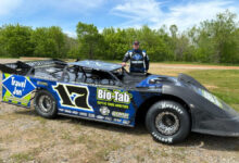 Rickett with #17 Century Chemical Dirt Late Model in field