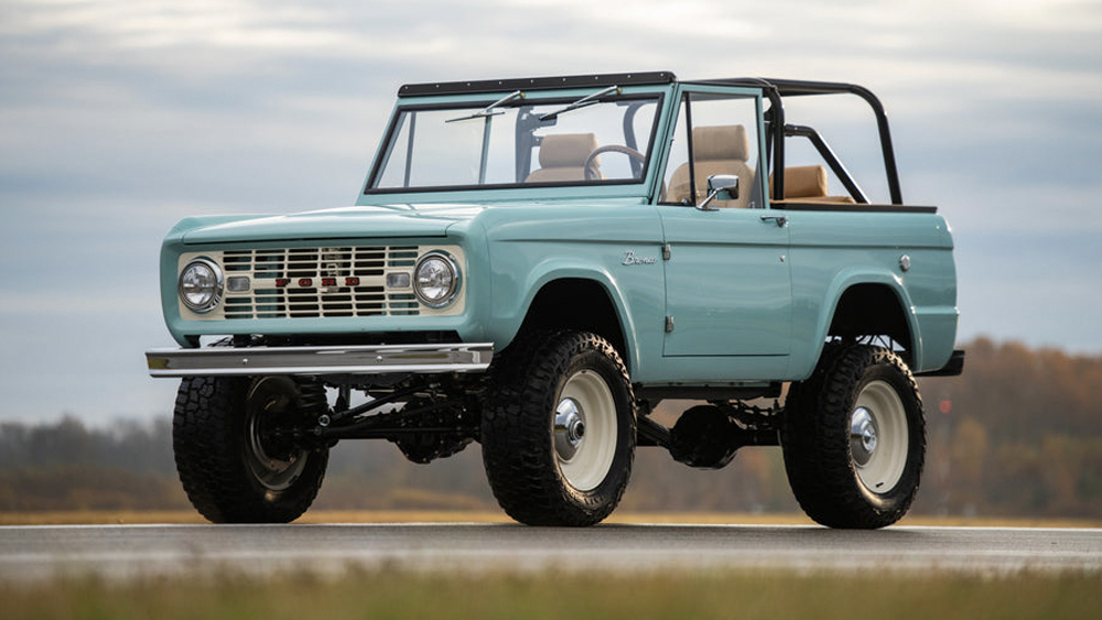 EV Bronco created by Arc Motor Company parked on road