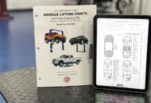 ALI Lifting Points Guide on display in shop