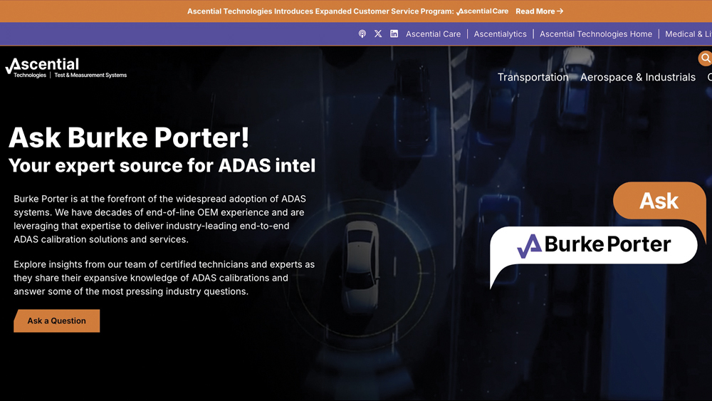 Ask Burke Porter web page