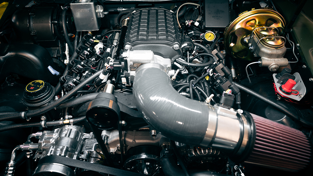 BluePrint V-8 engine installed in Defender
