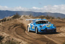 Car racing on Hoonigan rally track