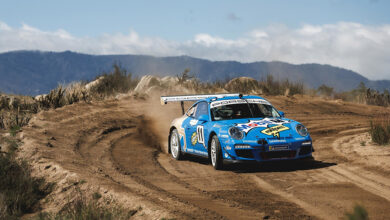 Car racing on Hoonigan rally track
