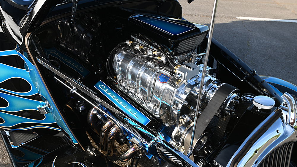 Custom 1933 Willys coupe engine