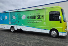 Destination Healthy Skin RV wrapped with Avery Dennison products