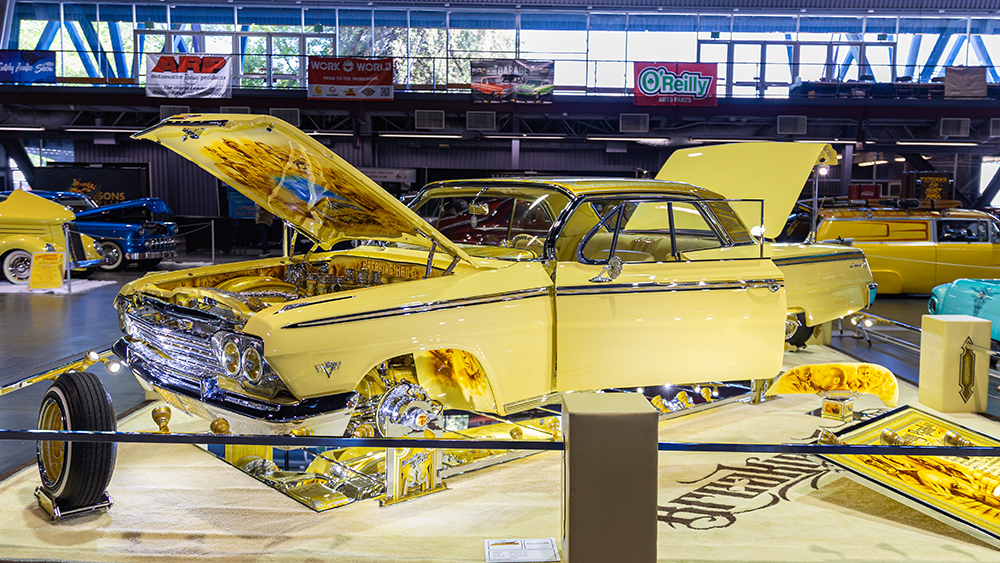 Eric Wisterman 1962 Chevrolet Impala on display at the O’Reilly Auto Parts Sacramento Autorama