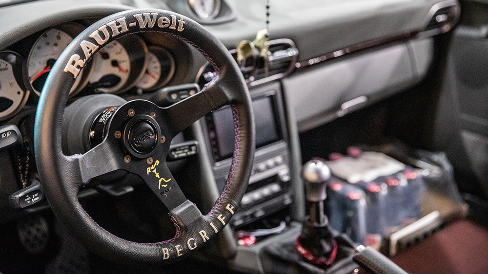 Interior of custom 2006 Porsche Carrera S