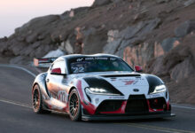 Laura Hayes racing on Yokohama Advan A052 tires at Pikes Peak. Larry Chen photo