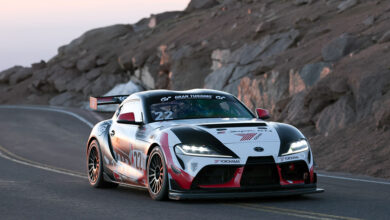 Laura Hayes racing on Yokohama Advan A052 tires at Pikes Peak. Larry Chen photo