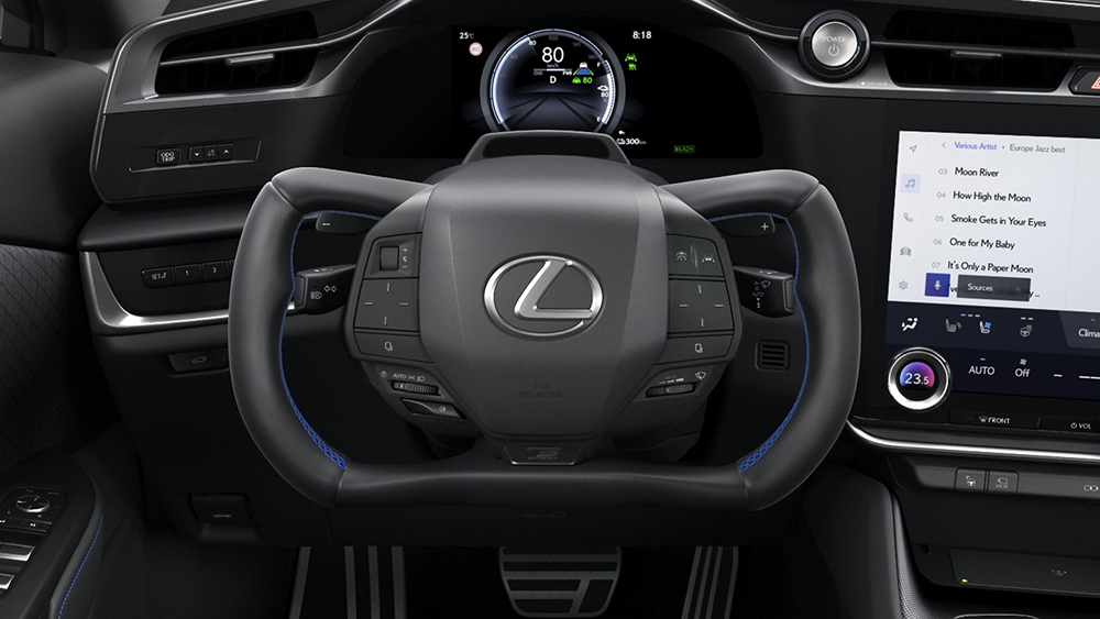 New LEXUS RZ steering wheel developed by Toyoda Gosei