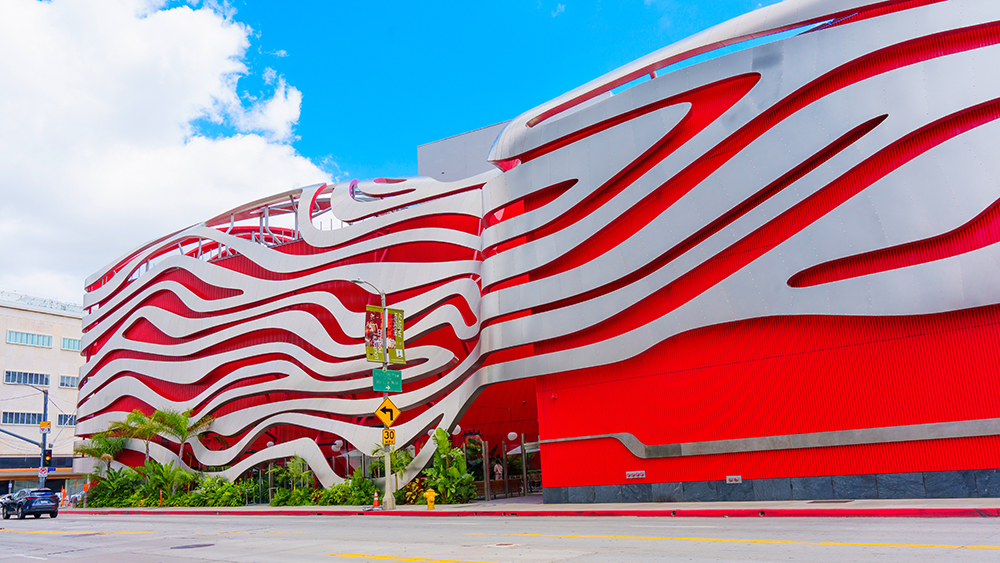 Roadside View of Petersen Automotive Museum
