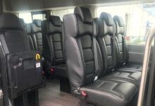 Rows of Flip Seats Up by Freedman in buss