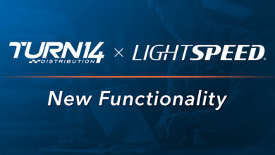 Turn 14 and Lightspeed logos