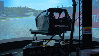 Dynisma simulator at VIRTEX simulation facility at Circuit de Spa-Francorchamps