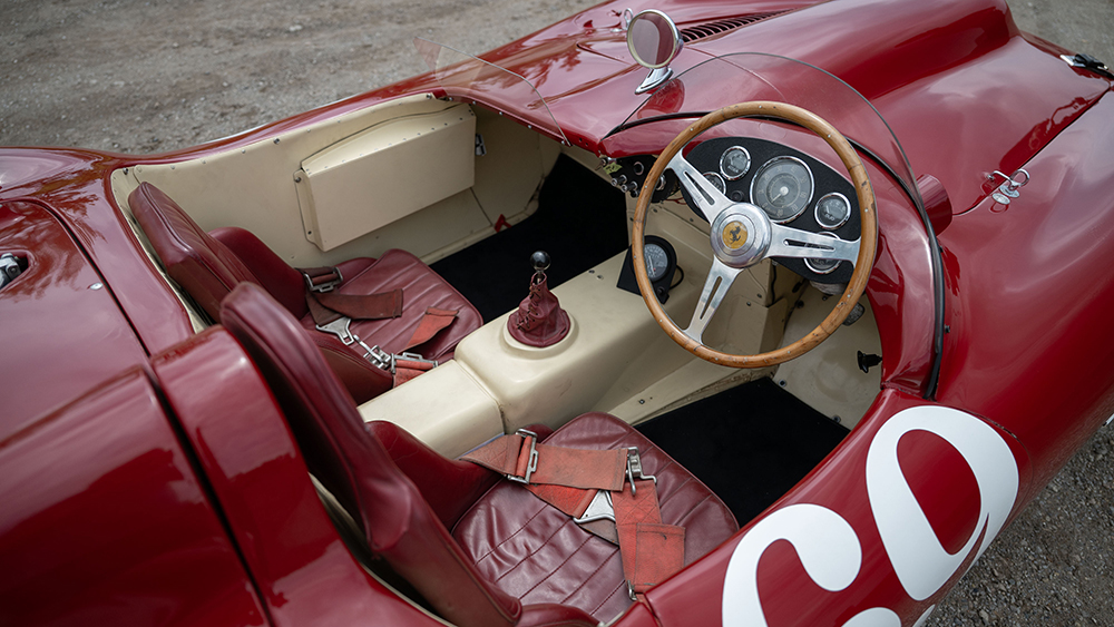 1955 Ferrari 375 Plus Spyder by Sutton cockpit from above