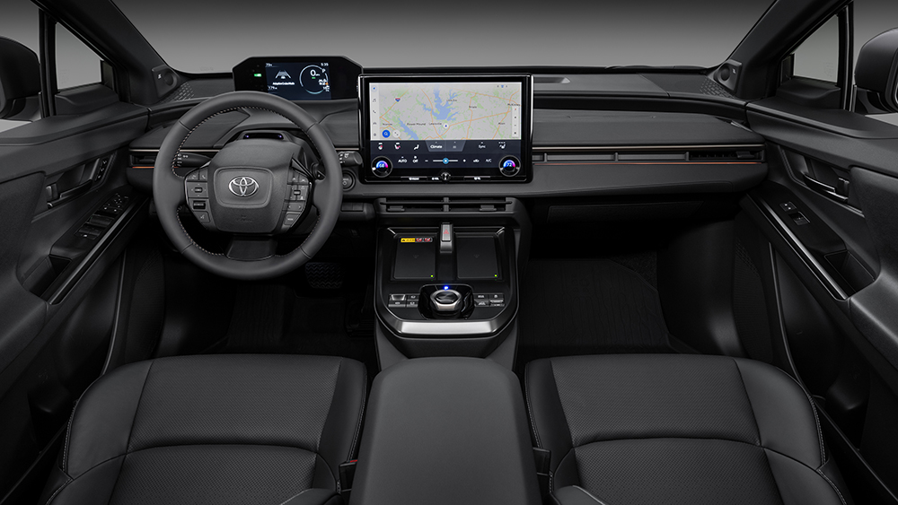 2026 Toyota 2026 bZ Woodland interior view from back seat