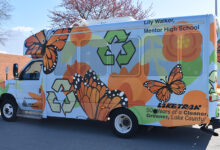 Avery Dennison - Laketran's 2025 Student Art Contest winning design by Mentor High School Sophomore Lily Walker