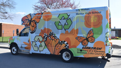 Avery Dennison - Laketran's 2025 Student Art Contest winning design by Mentor High School Sophomore Lily Walker