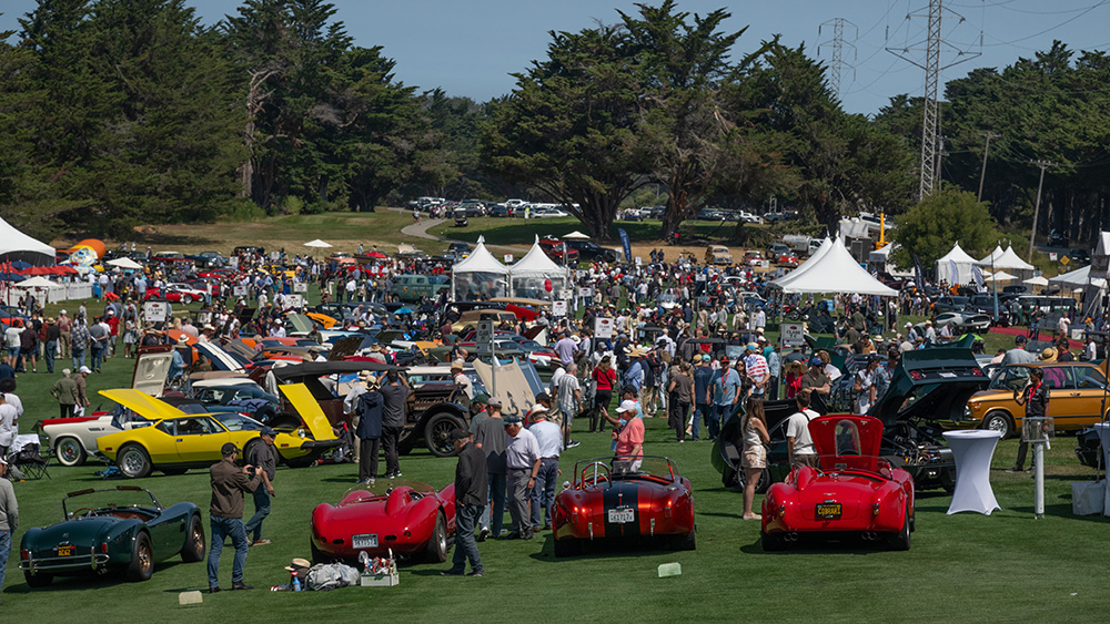 People and cars in field at the 69th Annual Hillsborough Concours d’Elegance