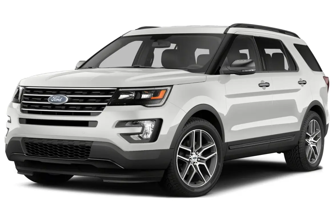 Ford Explorer on white background