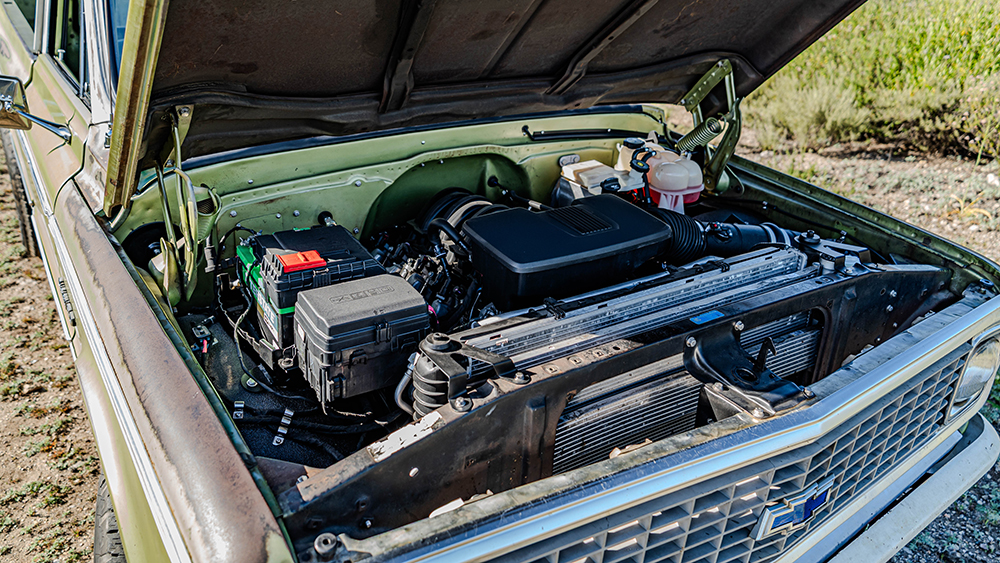 ICON Derelict 1970 Chevrolet C20 Engine Bay